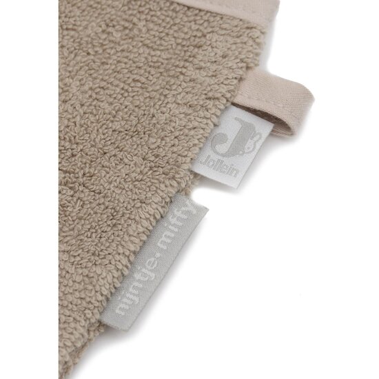 Jollein Gant de Toilette Éponge Snuffy Olive Green  Jollein Gant de Toilette Éponge Snuffy Olive Green