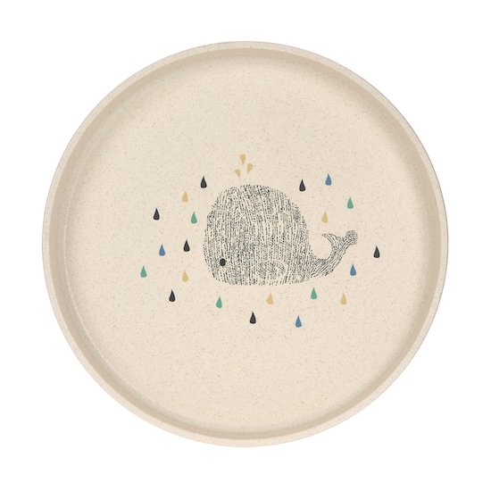 Lässig Assiette PP/Cellulose Little Water Baleine  Lässig Assiette PP/Cellulose Little Water Baleine