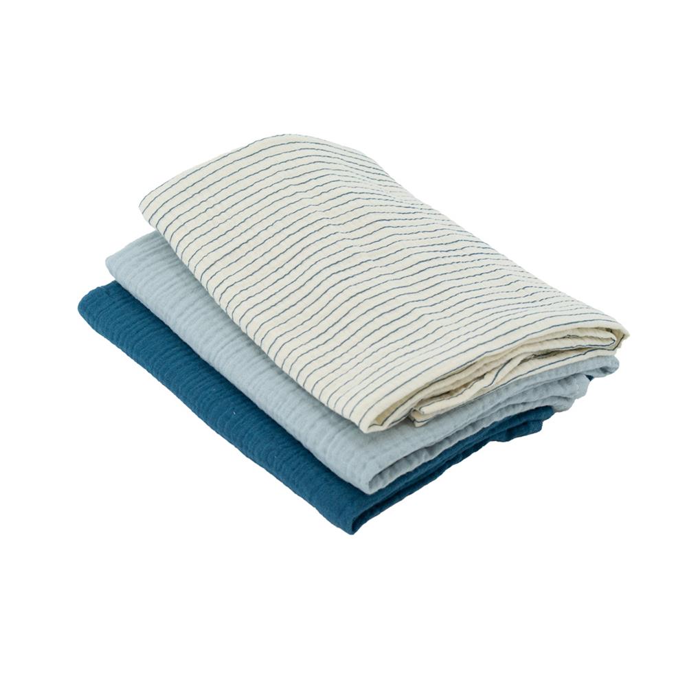 Domiva - Lot 3 Langes Mousseline MULTICOLORE Domiva