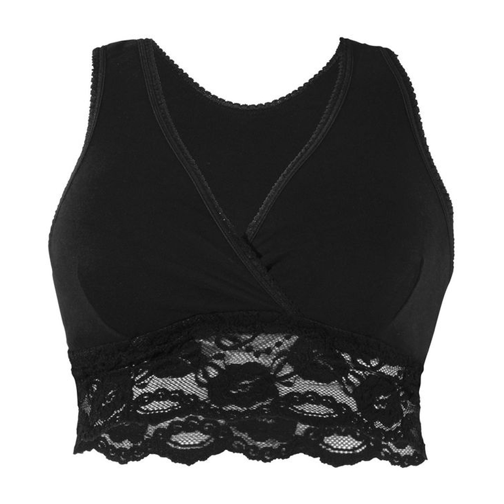 Brassiere Cache Coeur Coton Bio NOIR Carriwell