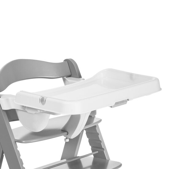 Hauck Plateau de chaise haute en bois Alpha Tray White  Hauck Plateau de chaise haute en bois Alpha Tray White