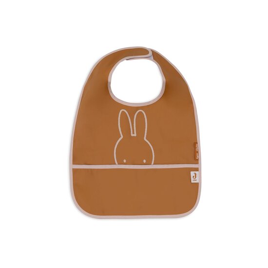 Jollein Lot de 2 Bavoirs imperméable Miffy Peekaboo  Wild Rose/Caramel 
