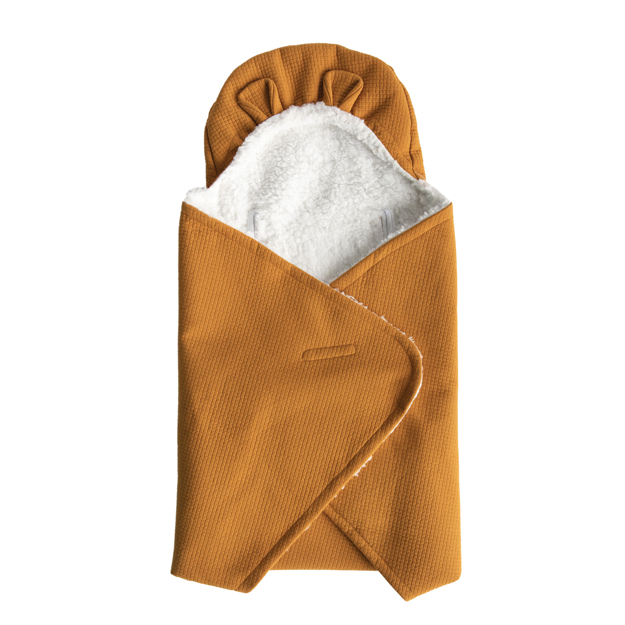 Couverture nomade Fluffy MARRON Domiva