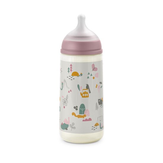 Suavinex Biberon tetine walk in the park Rose   Suavinex Biberon tetine walk in the park Rose