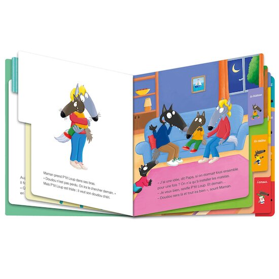 Auzou Livre Mes 7 histoires des émotions avec P'tit Loup Multicolore  Auzou Livre Mes 7 histoires des émotions avec P'tit Loup Multicolore