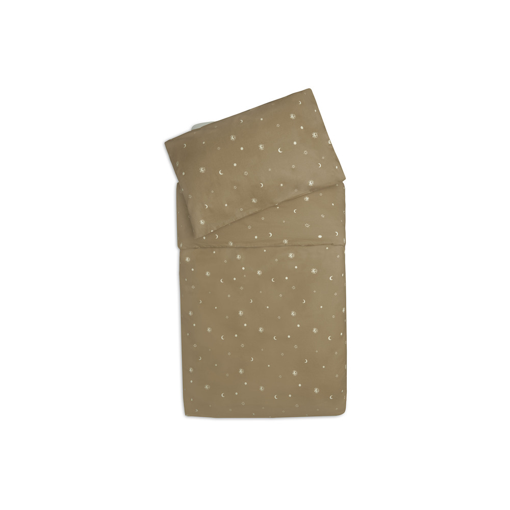Jollein - Housse de couette et taie  Stargaze MARRON Jollein