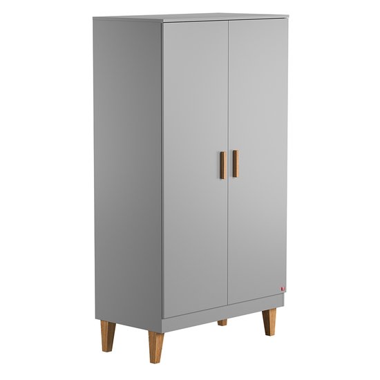 Vox Armoire 2 portes Lounge Gris Clair 