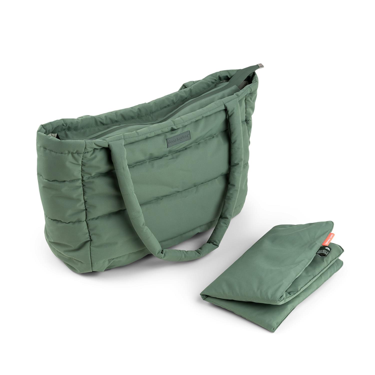 Sac à langer fourre-tout matelassé VERT Done by Deer