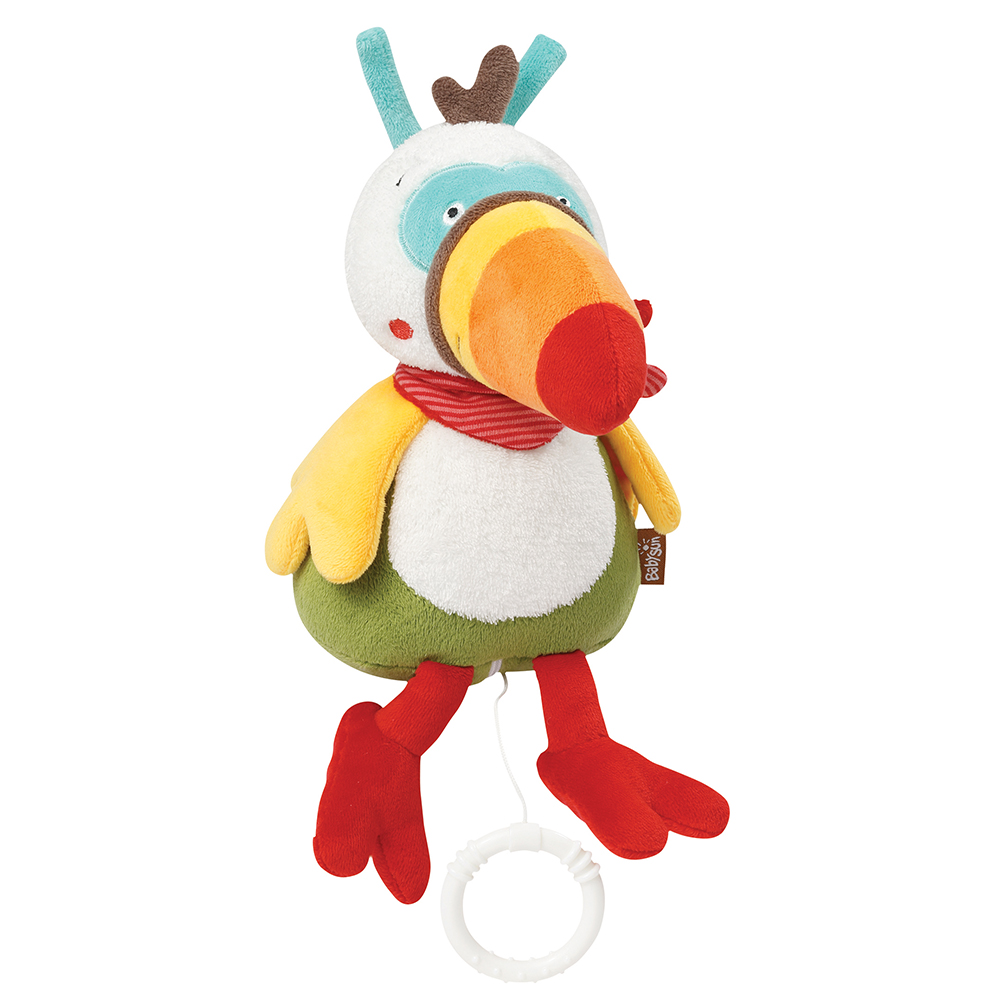 Peluche musicale Toucan Jungle Heroes MULTICOLORE Babysun