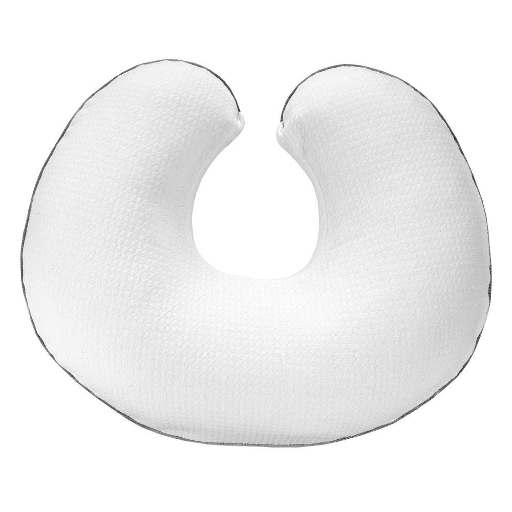 Coussin d'allaitement Boppy avec housse coton BLANC Chicco