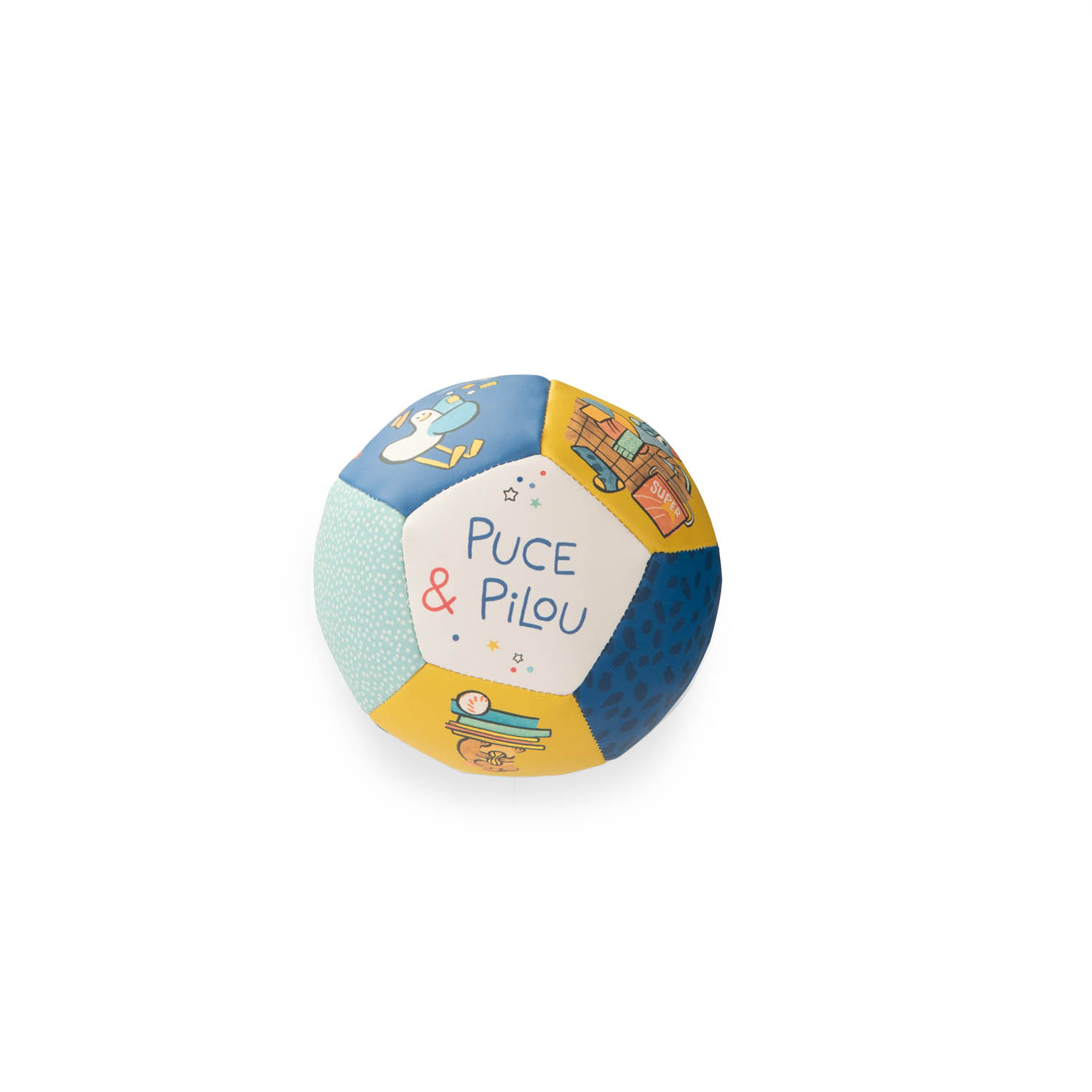 Ballon souple Puce & Pilou MULTICOLORE Moulin Roty