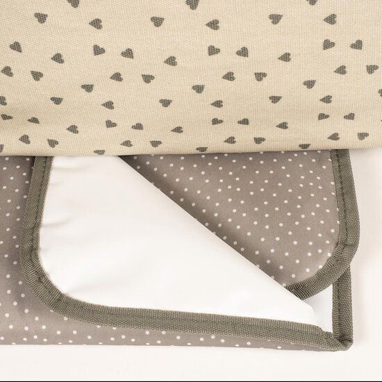 Walking Mum Sac à langer Coeurs Poppy Beige  Walking Mum Sac à langer Coeurs Poppy Beige