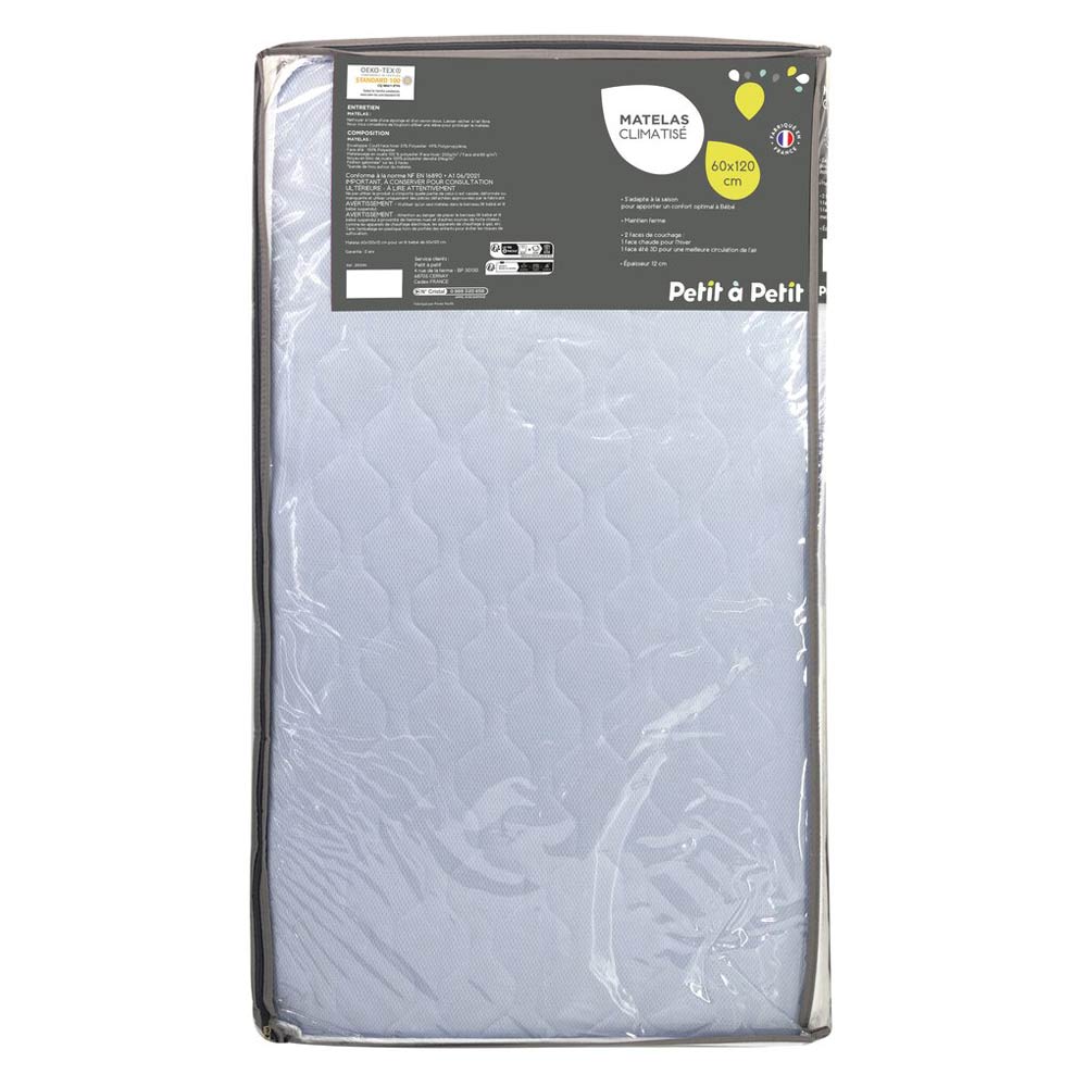 Matelas climatisé BLANC Petit à petit