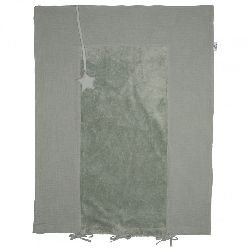 BB & Co - Housse de matelas à langer vert de gris VERT BB&Co