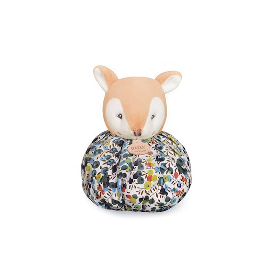 Doudou & Compagnie Doudou boule faon Blanc 25 cm Doudou & Compagnie Doudou boule faon Blanc 25 cm