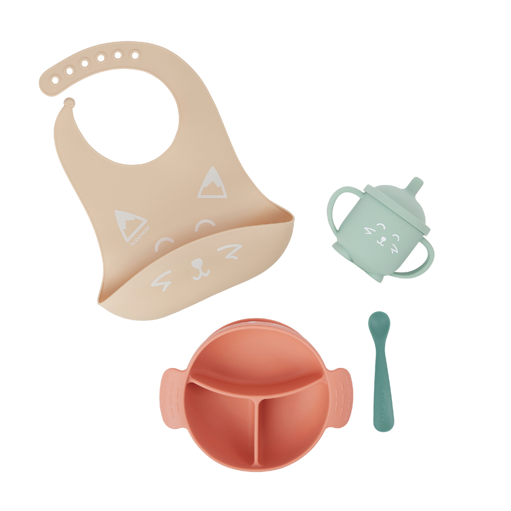 BABYMOOV - Coffret repas Learn'Isy ROSE Babymoov