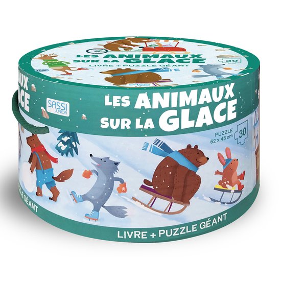Sassi Junior Puzzle géant - Les Animaux Sur La Glace  