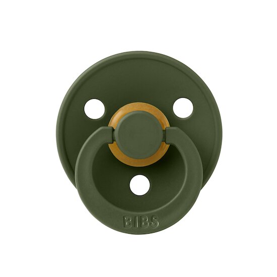 BIBS Tétines Colour Caoutchouc naturel Symétrique Hunter Green 