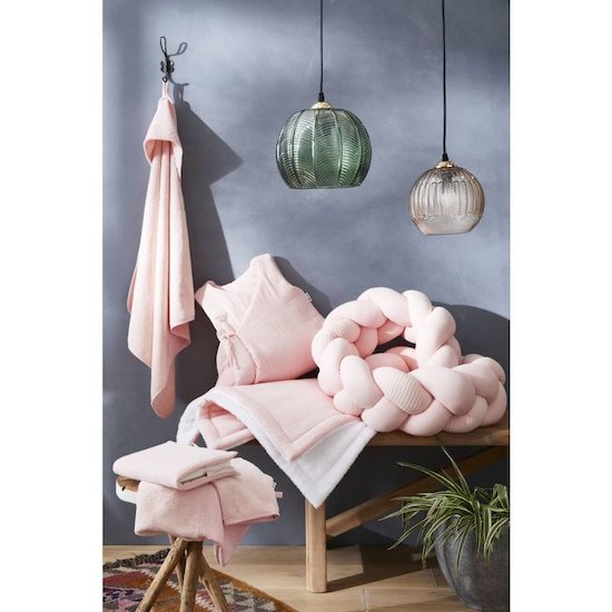 BB&Co Cape de bain et gant de toilette Mix & Match Rose Blush  BB&Co Cape de bain et gant de toilette Mix & Match Rose Blush