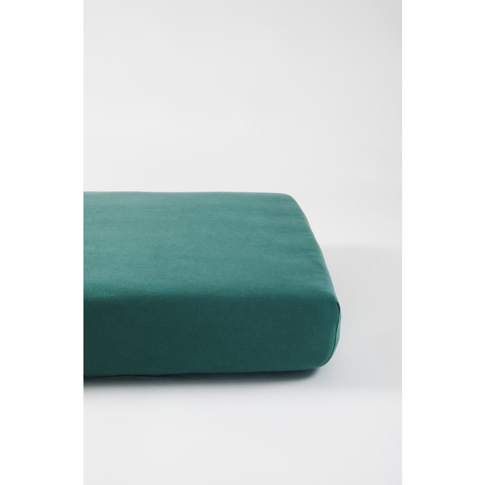 Drap housse en coton bio pour lit bébé VERT Kadolis