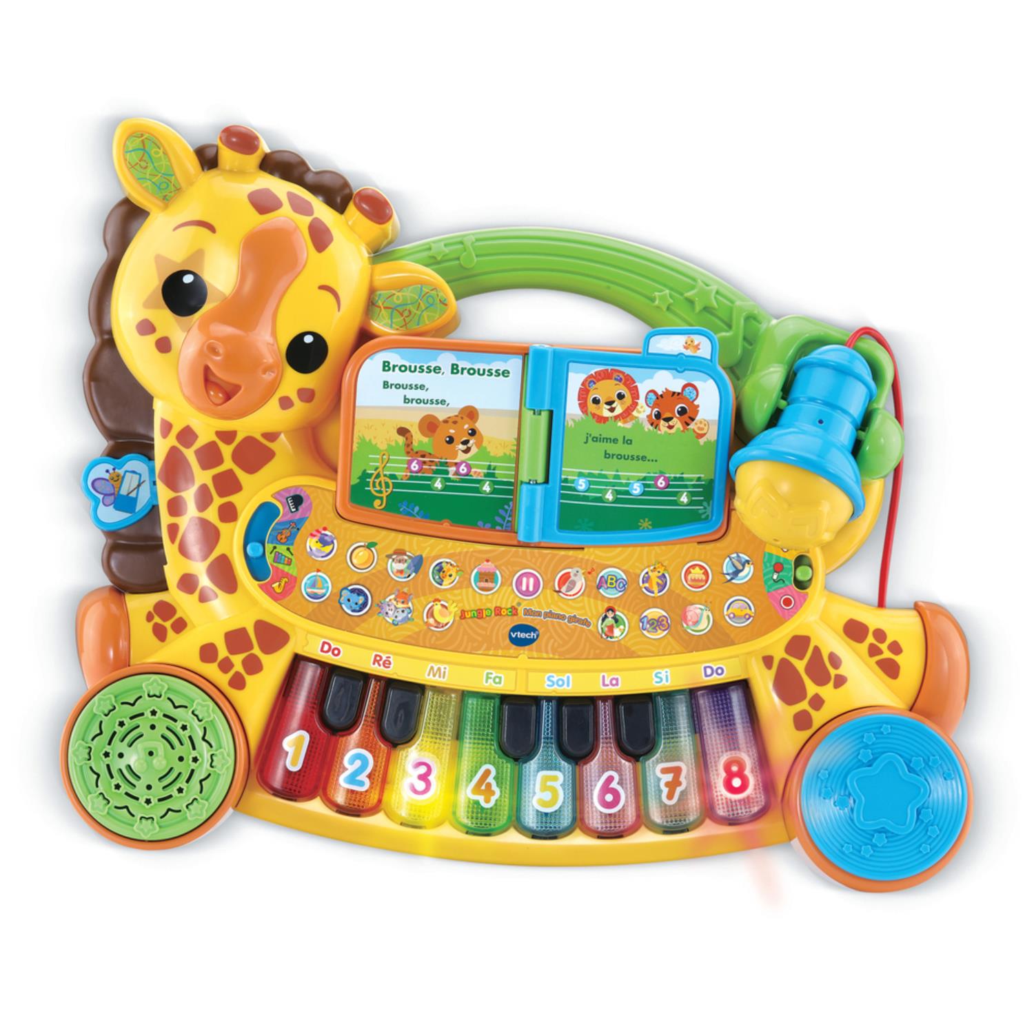 Mon piano girafe Jungle rock MULTICOLORE Vtech Baby