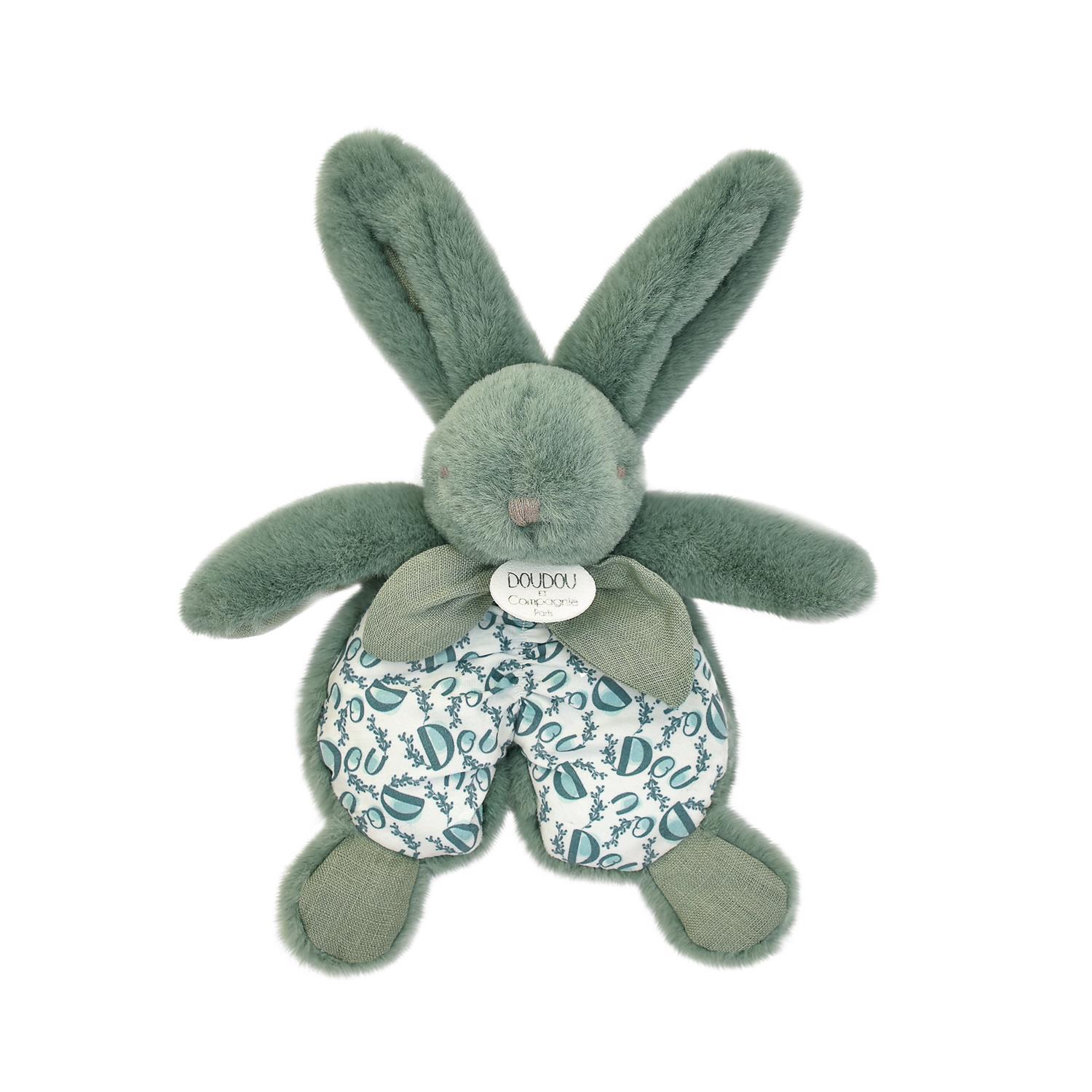 Doudou petit lapin VERT Doudou & Compagnie