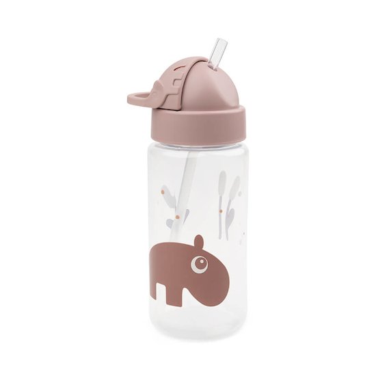 Done by Deer Gourde à paille Ozzo Rose 350 ml Done by Deer Gourde à paille Ozzo Rose 350 ml