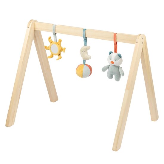 Nattou Arche en bois avec éléments à pendre Felix et Leo Multicolore  Nattou Arche en bois avec éléments à pendre Felix et Leo Multicolore