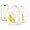 Blanc, jaune et Transparent
