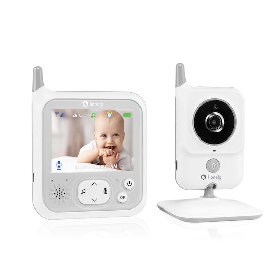 Lionelo Babyphone vidéo Babyline 7.1 White  Lionelo Babyphone vidéo Babyline 7.1 White