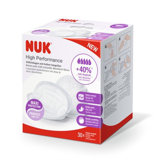 Nuk 30 Coussinets Allaitement High Performance blanc 