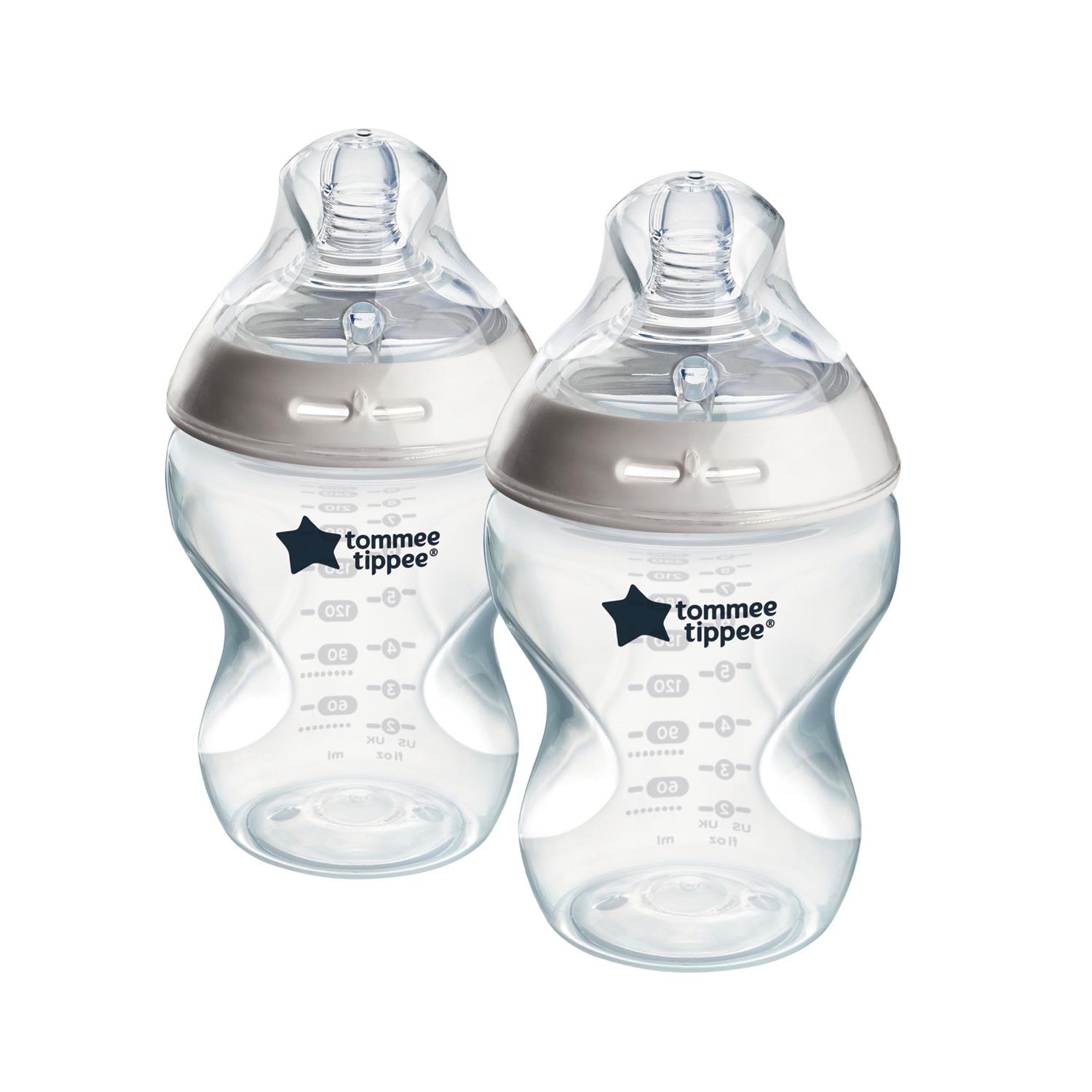 2 Biberons Closer To Nature BLANC Tommee Tippee