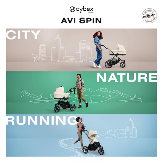 Cybex Poussette Avi Spin Almond Beige   Cybex Poussette Avi Spin Almond Beige