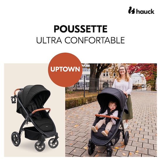 Hauck Poussette Uptown Melange Black  Hauck Poussette Uptown Melange Black