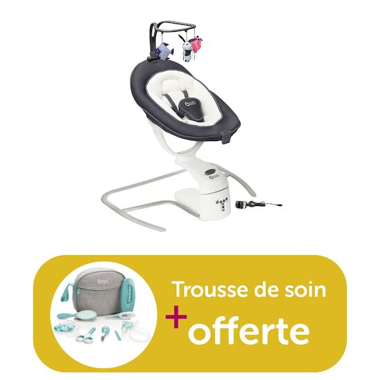 Babymoov Balancelle Swoon Motion Zinc achetée = 1 trousse de soin offerte  