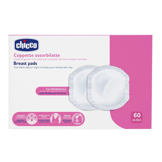 Chicco Coussinets d'allaitement Antibactériens Blanc 