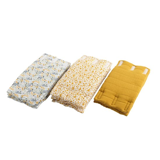Sauthon 8 protections de barreaux Promenons nous Jaune Topaze  Sauthon 8 protections de barreaux Promenons nous Jaune Topaze
