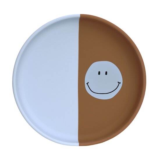Lässig Assiette en silicone Bleu ciel  Lässig Assiette en silicone Bleu ciel