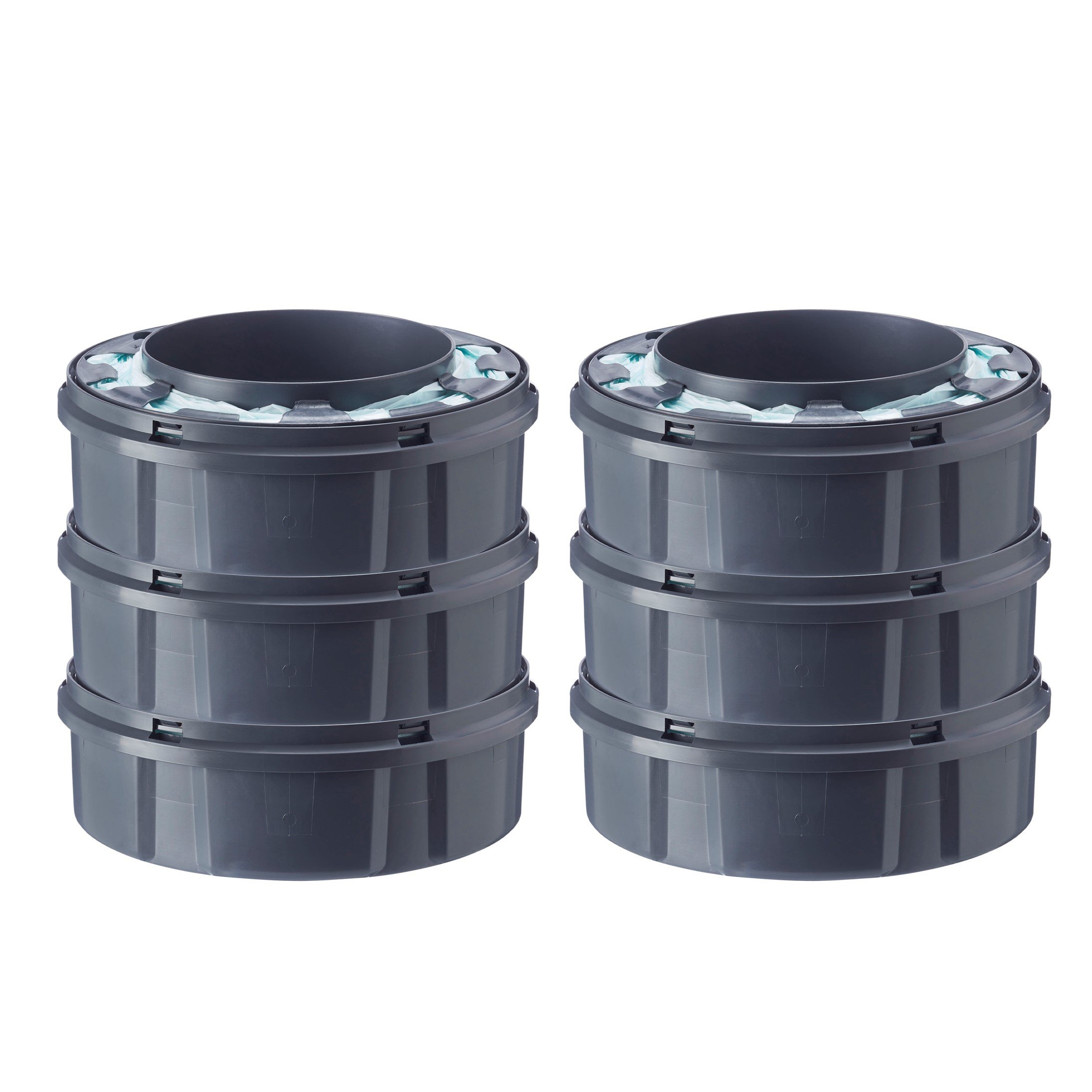 Lot de 6 Recharges pour Poubelle à couches Twist&Click GRIS Tommee Tippee