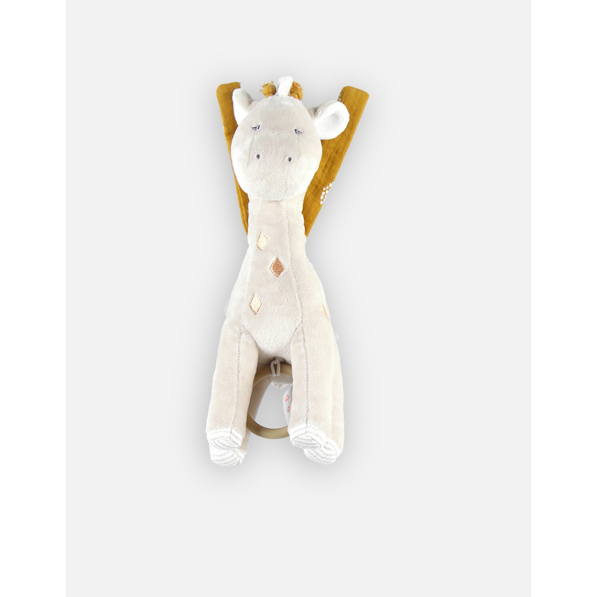 Noukie's - Peluche D'Activite Musicale Girafe Tiga Tiga & Stegi BEIGE Noukie's