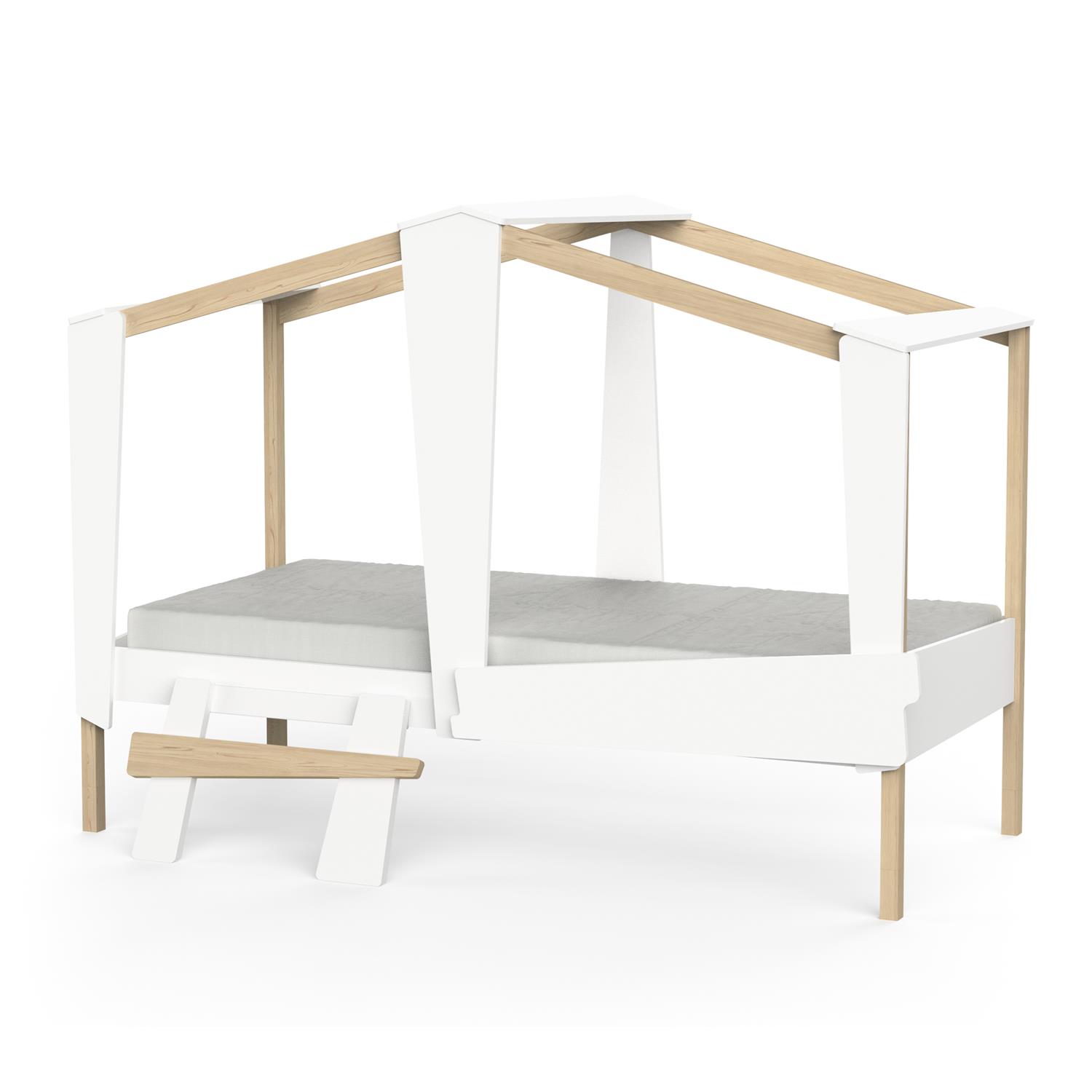 Demeyere - Lit simple Cabane BLANC Demeyere