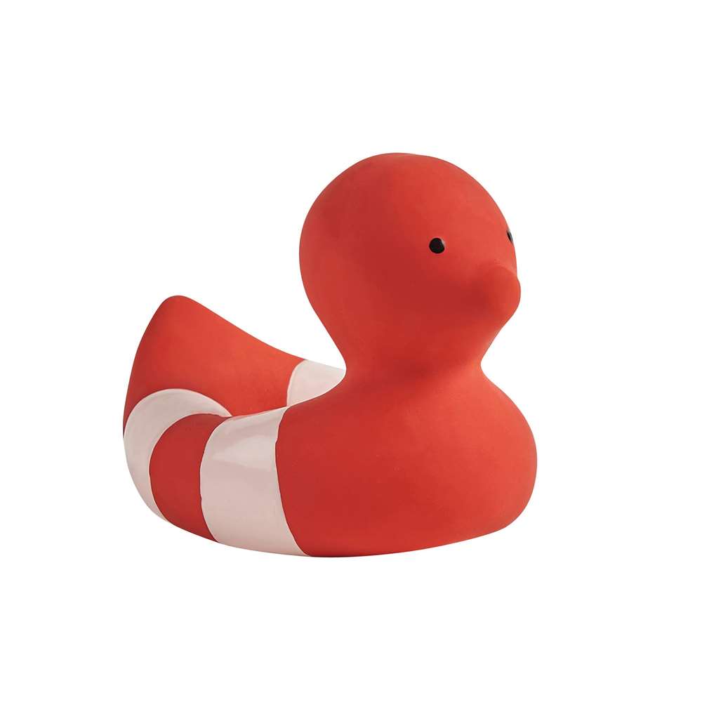 Nattou - Canard En Caoutchouc ROUGE Nattou