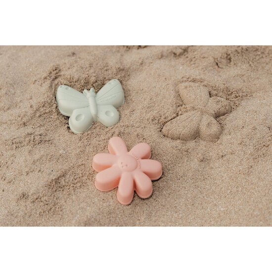 Little Dutch Set de plage 3 pièces - Flowers & Butterflies Rose 