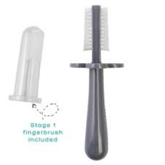 Grabease Brosse à dents ergonomique double face Grise 