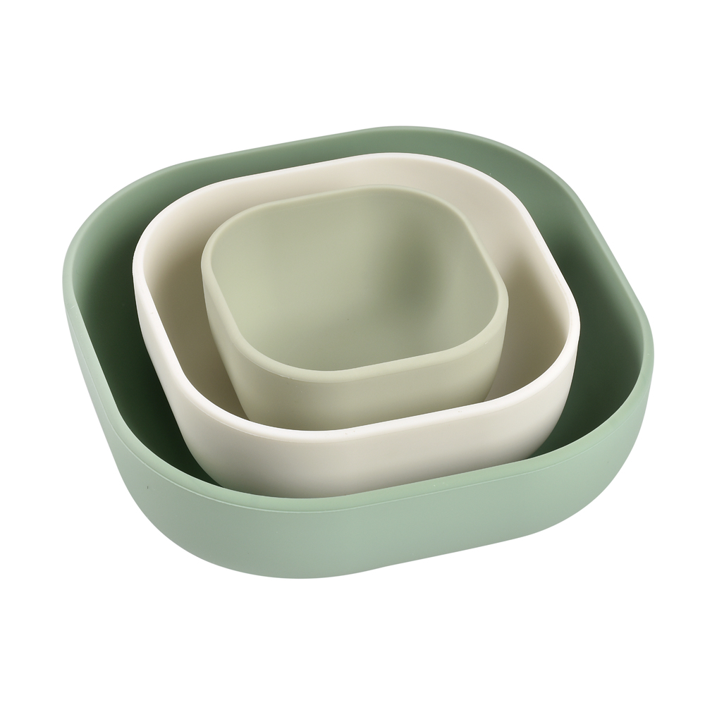 Beaba - 3 bols gigogne en silicone MULTICOLORE Béaba