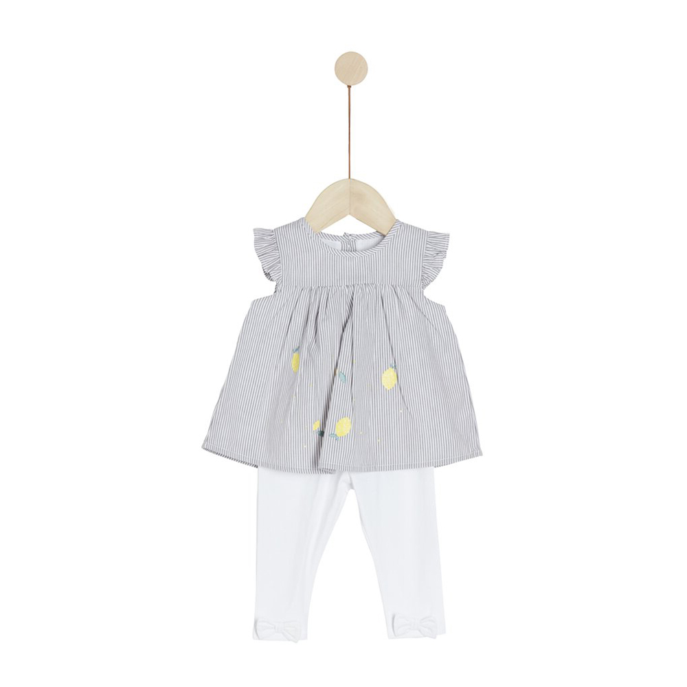 Marèse - Ensemble tunique avec leggings Sous le citronnier GRIS Marèse