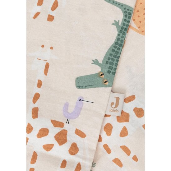 Jollein Housse de couette et taie Jungle Jambo Multicolor 100x140 cm
