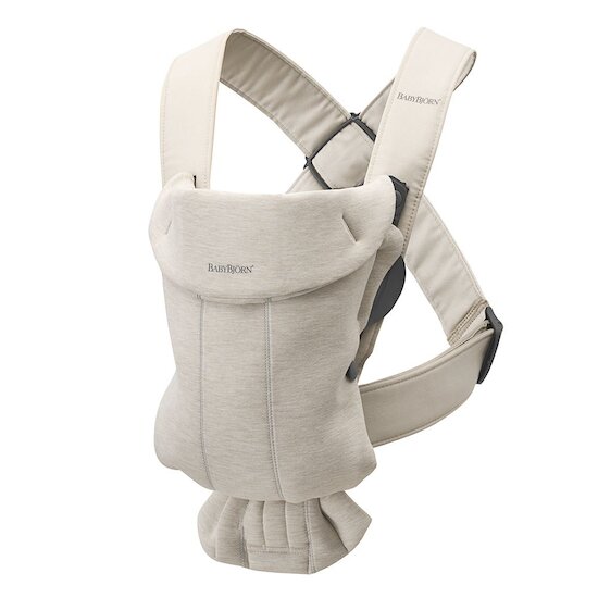 BabyBjörn Porte-bébé Mini Jersey Beige Clair  BabyBjörn Porte-bébé Mini Jersey Beige Clair