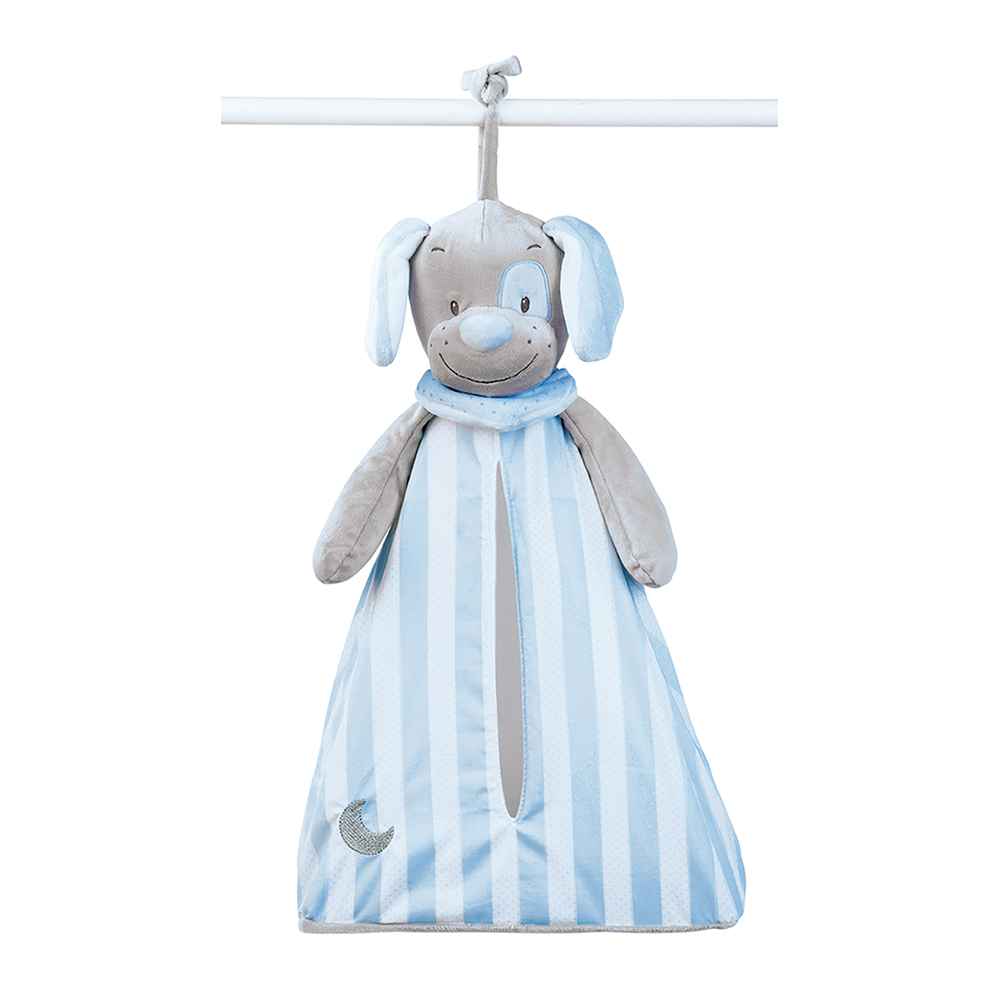 Sac de rangement Sam et Toby BLEU Nattou