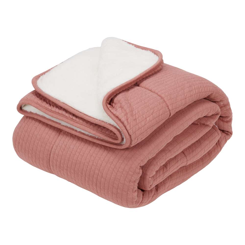 LITTLE DUTCH - Couverture de lit bébé ROSE Little Dutch
